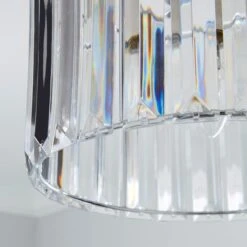 Acrylic Prism Chrome Easy Fit Pendant Shade -ELEND SHOP 30821939 alt02