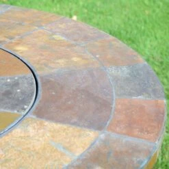 Bayfield Firepit 89cm Table With 4 Ascot Chairs Set -ELEND SHOP 30826728 alt04