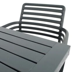 Cube Dining Table With 6 Doga Chair Set Anthracite -ELEND SHOP 30826760 alt05