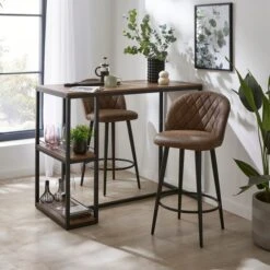 Astrid Bar Stool, Faux Leather -ELEND SHOP 30829682 alt01