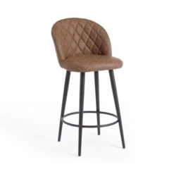Astrid Bar Stool, Faux Leather -ELEND SHOP 30829682 alt06