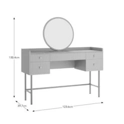 Georgi 5 Drawer Dressing Table -ELEND SHOP 30832764 alt09
