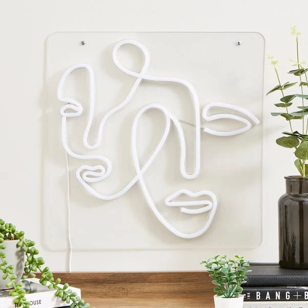 Faces Neon Sign 2 Faces Neon Sign - Image 2