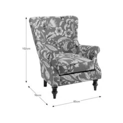 Charbury Joy Floral Print Occasional Armchair -ELEND SHOP 30837399 alt09