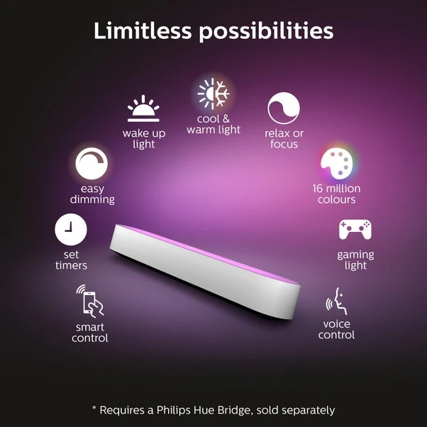 Philips HUE Play Set Of 2 Smart LED Light Bars 4 Philips HUE Play Set Of 2 Smart LED Light Bars - Image 4