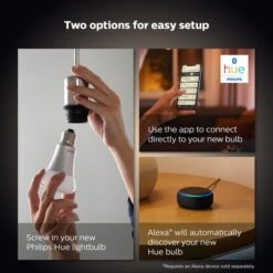 Set Of 2 Philips HUE Smart 5.5W SES LED Dimmable Candle Bulbs -ELEND SHOP 30838353 alt03