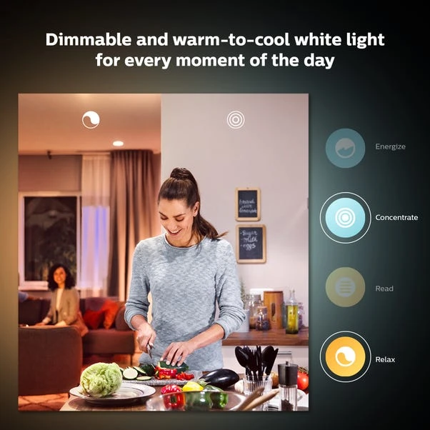 Set Of 2 Philips HUE Smart 6W ES GLS LED Dimmable Bulbs 4 Set Of 2 Philips HUE Smart 6W ES GLS LED Dimmable Bulbs - Image 4
