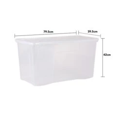 Wham Crystal Set Of 3 Clear Boxes & Lids, 110L -ELEND SHOP 30839065 alt04