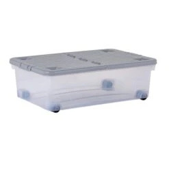 Wham 32L Set Of 3 Underbed Storage Box With Wheels & Lid 17 Wham 32L Set Of 3 Underbed Storage Box With Wheels & Lid -ELEND SHOP 30839239 alt01