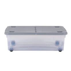 Wham 32L Set Of 3 Underbed Storage Box With Wheels & Lid 18 Wham 32L Set Of 3 Underbed Storage Box With Wheels & Lid -ELEND SHOP 30839239 alt02