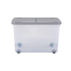 Wham Set Of 3 Storage Boxes With Wheels & Lid -ELEND SHOP 30839240 alt03