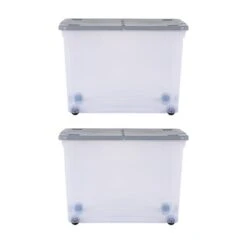 Wham Set Of 2 Wheeled Boxes & Lids, 80L -ELEND SHOP 30839242 alt06