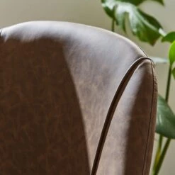 Set Of 2 Luna Dining Chairs, Faux Leather -ELEND SHOP 30842644 alt02