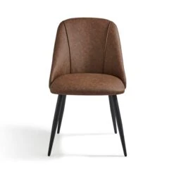 Set Of 2 Luna Dining Chairs, Faux Leather -ELEND SHOP 30842644 alt05