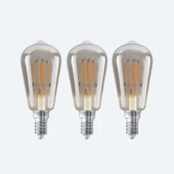Status Set Of 3 Mini Marsden 4W Smoked Dimmable Bulbs -ELEND SHOP 30843896 alt02