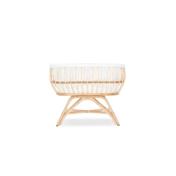 CuddleCo Aria Crib, Rattan 3 CuddleCo Aria Crib, Rattan - Image 3