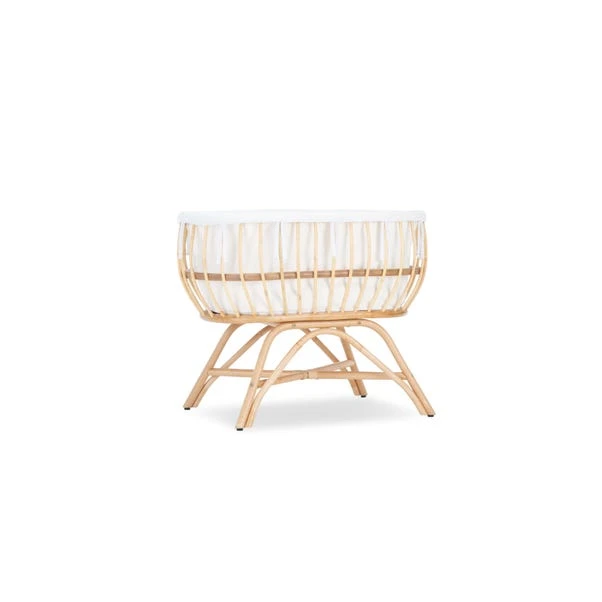 CuddleCo Aria Crib, Rattan 4 CuddleCo Aria Crib, Rattan - Image 4