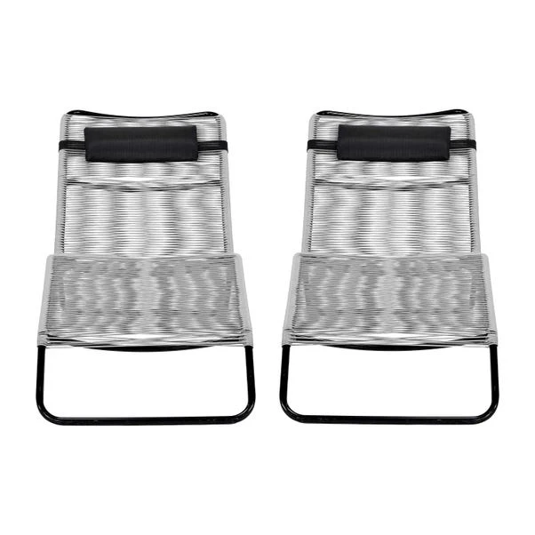 Set Of 2 Rio Rattan Sun Loungers 3 Set Of 2 Rio Rattan Sun Loungers - Image 3