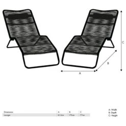 Set Of 2 Rio Rattan Sun Loungers 9 Set Of 2 Rio Rattan Sun Loungers -ELEND SHOP 30845574 alt04
