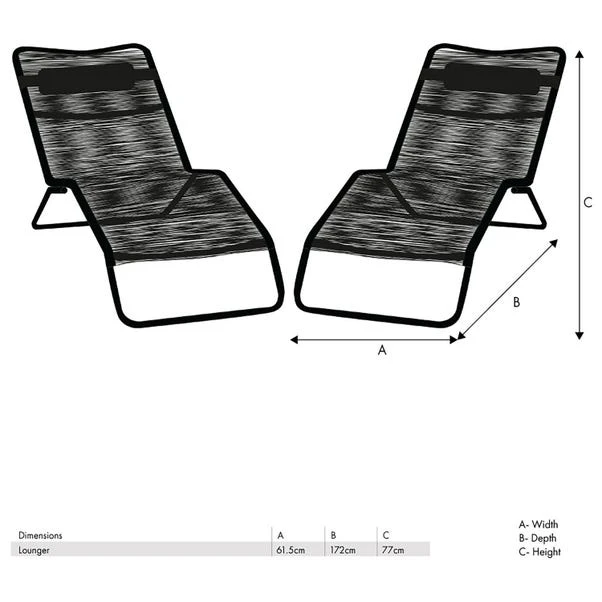Set Of 2 Rio Rattan Sun Loungers 5 Set Of 2 Rio Rattan Sun Loungers - Image 5
