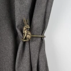 Pair Of Hare Curtain Holdbacks