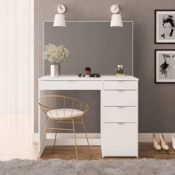 Demi 5 Drawer Dressing Table With Mirror
