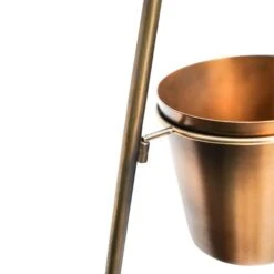 Gold Metal Wall Plant Stand With Planters -ELEND SHOP 30849600 alt06