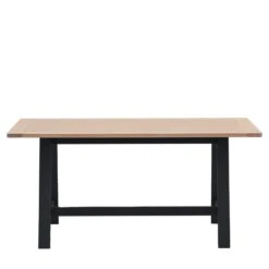 Elda Trestle 4 Seater Rectangular Dining Table, Oak -ELEND SHOP 30850757 alt02