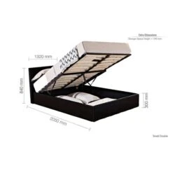 Berlin Ottoman Bed Frame, Faux Leather -ELEND SHOP 30854252 alt09