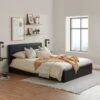 Berlin Ottoman Bed Frame, Faux Leather