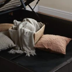 Berlin Ottoman Bed Frame, Faux Leather -ELEND SHOP 30854253 alt05