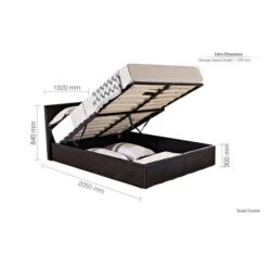 Berlin Ottoman Bed Frame, Faux Leather -ELEND SHOP 30854253 alt09