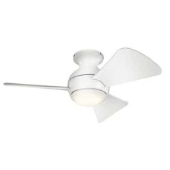 Kichler Sola Ceiling Fan With Light & Remote, 86cm