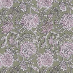 Woodblock Floral Blackout Roman Blind -ELEND SHOP 30855063 alt01