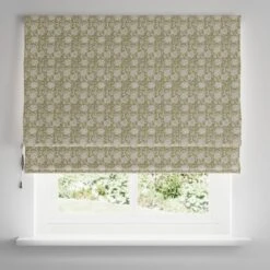Woodblock Floral Blackout Roman Blind -ELEND SHOP 30855067 alt03