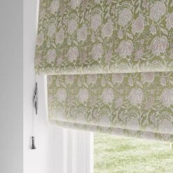 Woodblock Floral Blackout Roman Blind -ELEND SHOP 30855067 alt04