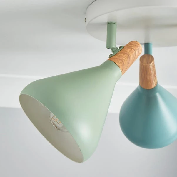 Elements Wolston 3 Light Semi Flush Spotlight 7 Elements Wolston 3 Light Semi Flush Spotlight - Image 7