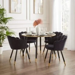Vivian Velvet Dining Chair -ELEND SHOP 30857284 alt01