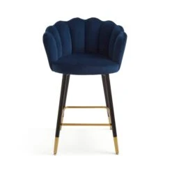 Vivian Counter Height Bar Stool, Velvet -ELEND SHOP 30857287 alt04