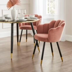 Vivian Velvet Dining Chair -ELEND SHOP 30857290