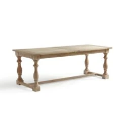 Bridget 6-8 Seater Rectangular Extendable Dining Table, Whitewash Mango Wood -ELEND SHOP 30857944 alt04