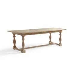 Bridget 6-8 Seater Rectangular Extendable Dining Table, Whitewash Mango Wood -ELEND SHOP 30857944 alt05