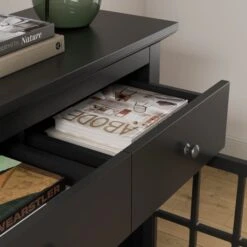 Lynton Small Glazed Sideboard, Black -ELEND SHOP 30858794 alt02