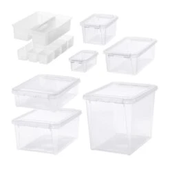 SmartStore Home Bundle Set Of 8 Assorted Boxes, Clear