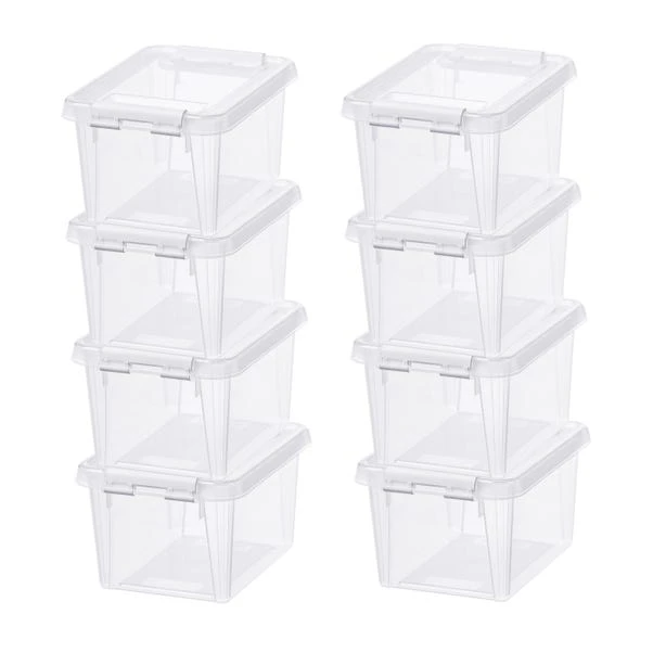 SmartStore Home 1.5L Set Of 8 Storage Boxes, Clear 1 SmartStore Home 1.5L Set Of 8 Storage Boxes, Clear