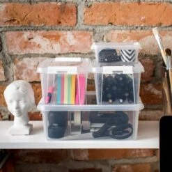 SmartStore Home 1.5L Set Of 8 Storage Boxes, Clear 7 SmartStore Home 1.5L Set Of 8 Storage Boxes, Clear -ELEND SHOP 30859468 alt02