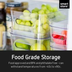 Compact Storage Tub Small With Lids 1.5L Set Of 5, Clear -ELEND SHOP 30859470 alt06