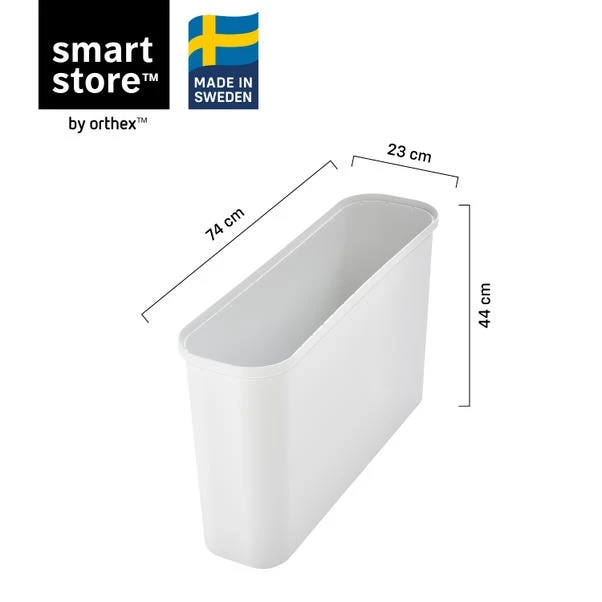 SmartStore Collect Slim Recycling Solution 46L, White 9 SmartStore Collect Slim Recycling Solution 46L, White - Image 9