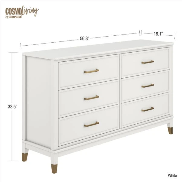 Cosmo Living Westerleigh 6 Drawer Chest 7 Cosmo Living Westerleigh 6 Drawer Chest - Image 7