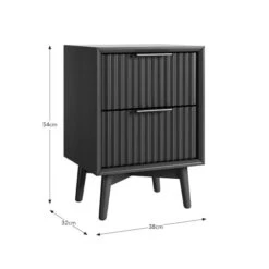 Neena 2 Drawer Bedside Table -ELEND SHOP 30859635 alt09